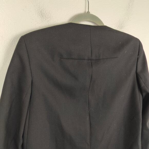 Carven Blazer Womens 38 FR Large US Black Avant‎ Garde Jacket Designer - Picture 7 of 11